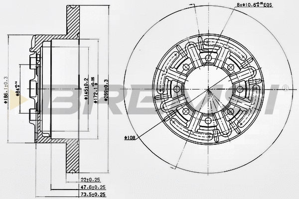 Brake Disc (CD6858S)