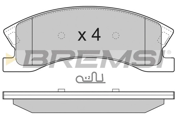 Brake Pad Set, disc brake (BP3269)