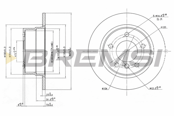 Brake Disc (CD7361S)