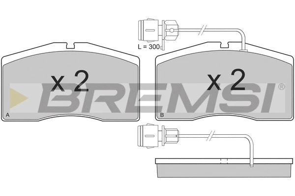 Brake Pad Set, disc brake (BP3152)