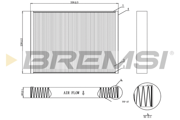 Filter, cabin air (FC0952)