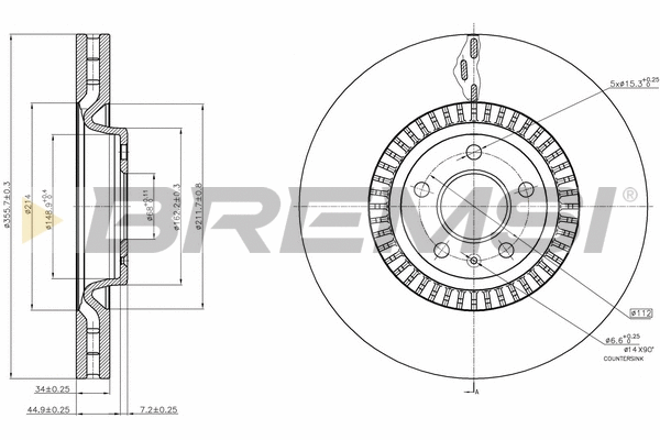 Brake Disc (CD7987V)