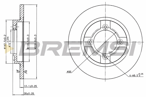 Brake Disc (CD6064S)