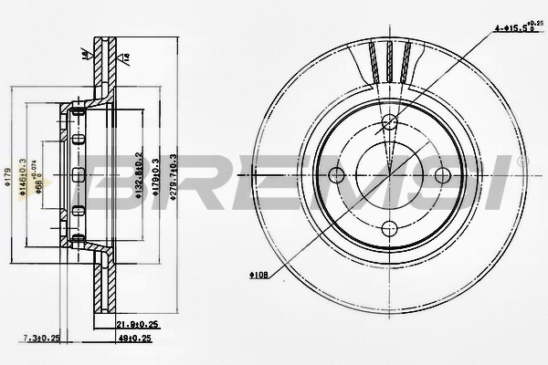 Brake Disc (CD6517V)