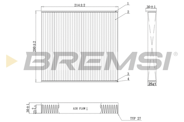 Filter, cabin air (FC0905C)