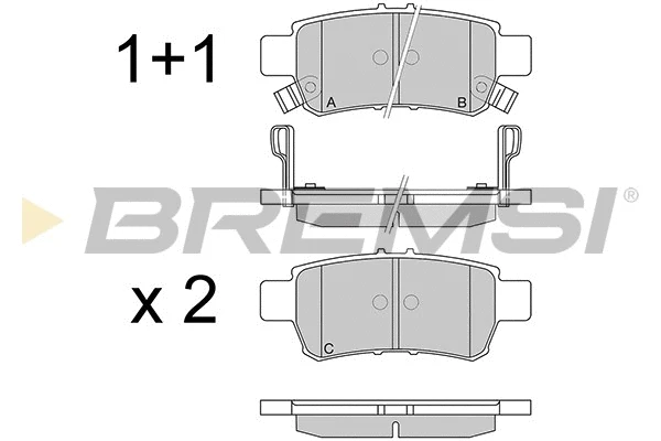 Brake Pad Set, disc brake (BP3259)