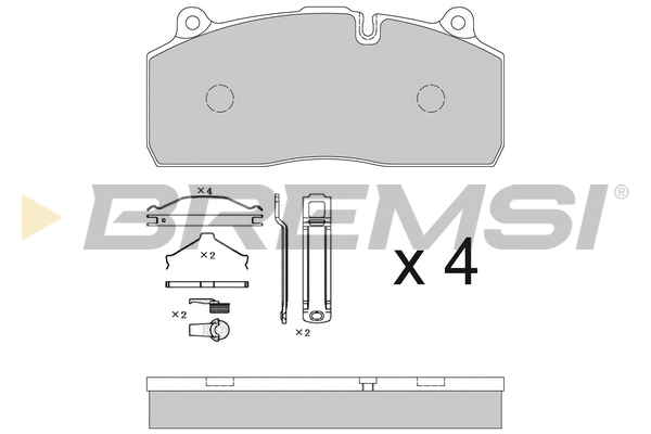Brake Pad Set, disc brake (BP7342)