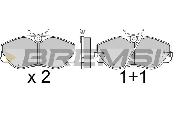 Brake Pad Set, disc brake (BP2426)