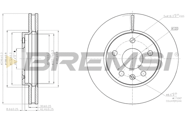 Brake Disc (CD7721V)