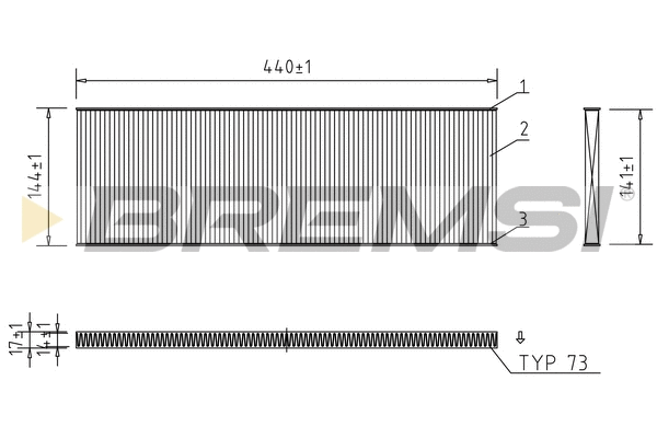 Filter, cabin air (FC0967)