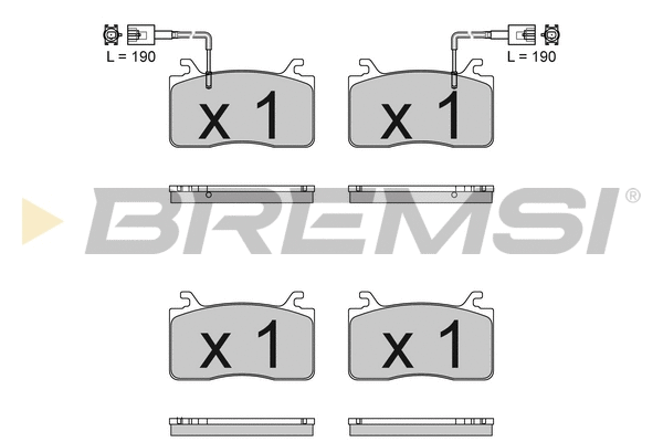 Brake Pad Set, disc brake (BP3833)