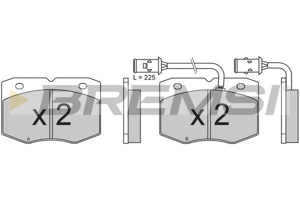 Brake Pad Set, disc brake (BP2609)
