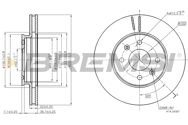 Brake Disc (CD8089V)