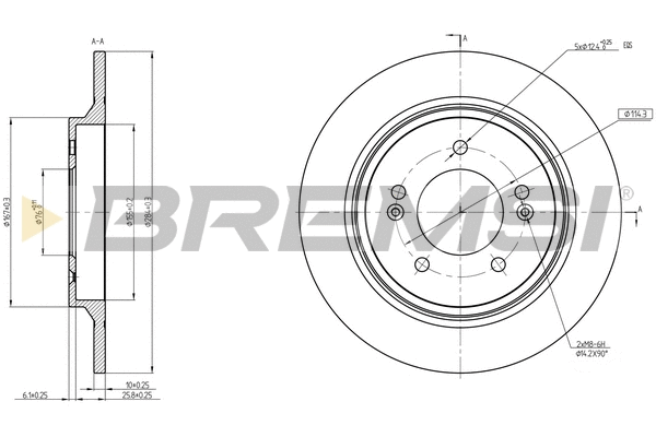 Brake Disc (CD8604S)