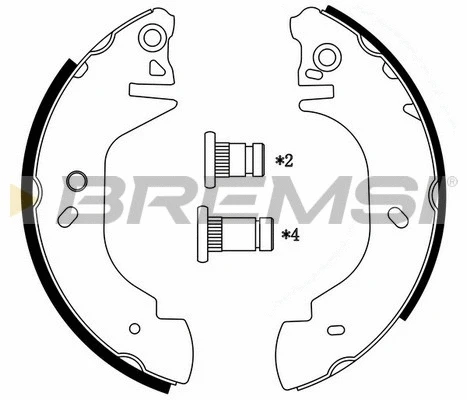 Brake Shoe Set (GF0230)