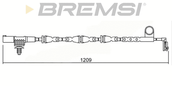 Warning Contact, brake pad wear (WI0642)