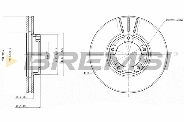 Brake Disc (CD6416V)