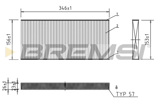 Filter, cabin air (FC0956)