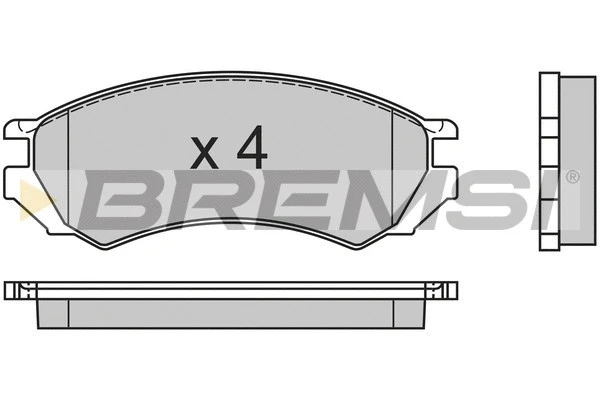 Brake Pad Set, disc brake (BP2468)