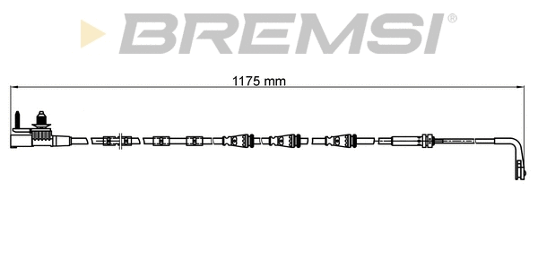 Warning Contact, brake pad wear (WI0976)