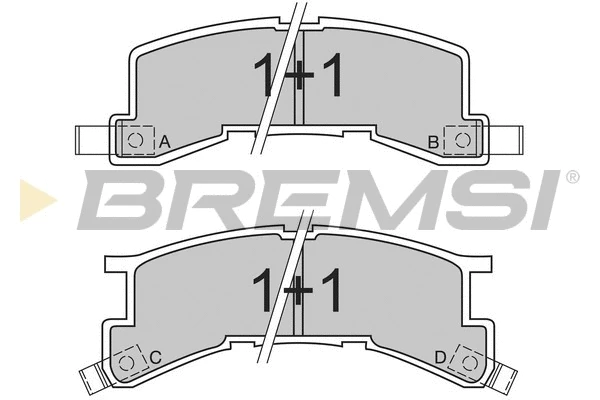 Brake Pad Set, disc brake (BP2404)
