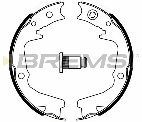 Brake Shoe Set, parking brake (GF0893)