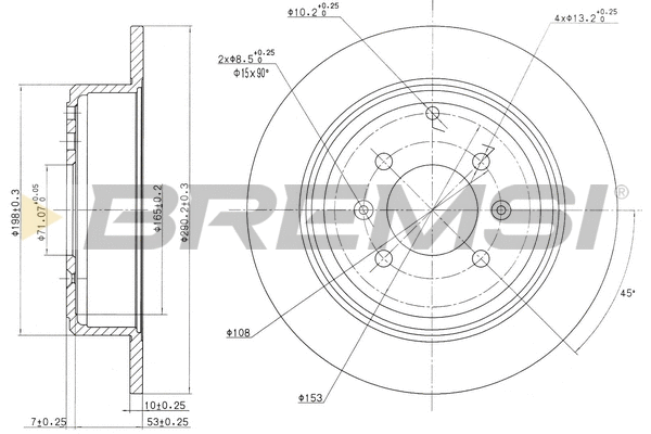 Brake Disc (CD6869S)