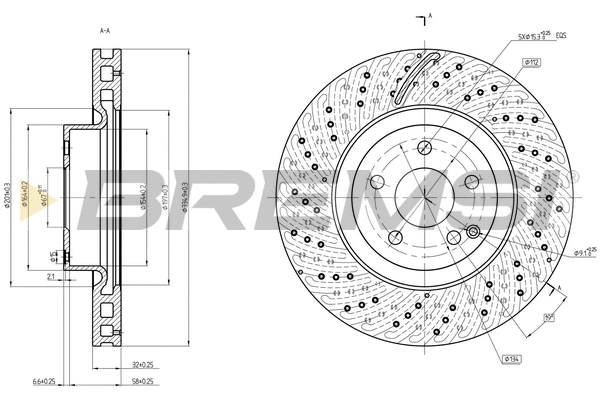 Brake Disc (CD7769V)
