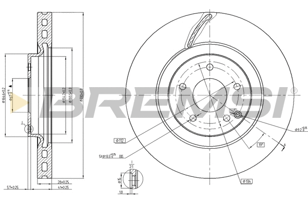 Brake Disc (CD7856V)