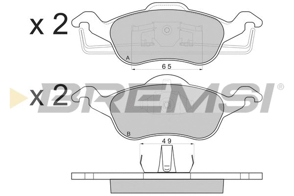 Brake Pad Set, disc brake (BP2824)