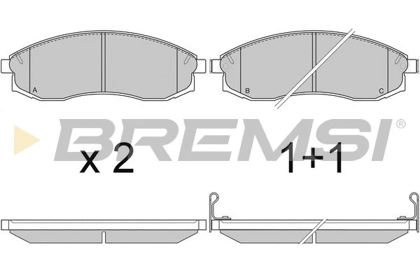 Brake Pad Set, disc brake (BP2743)