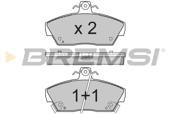 Brake Pad Set, disc brake (BP2484)