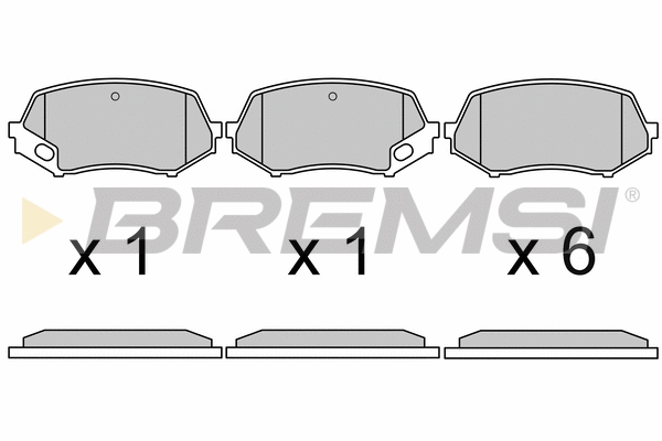 Brake Pad Set, disc brake (BP3669)