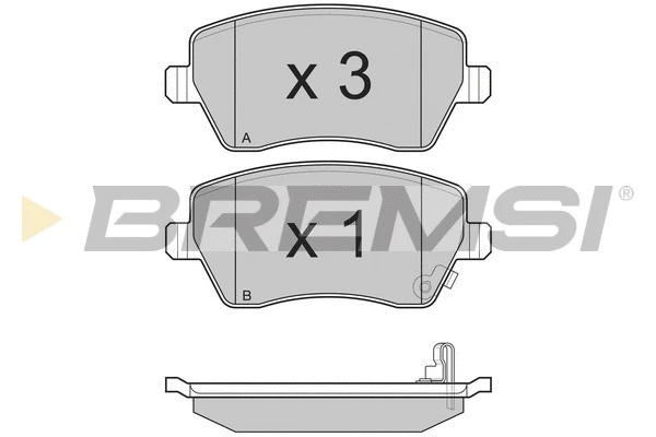 Brake Pad Set, disc brake (BP3248)