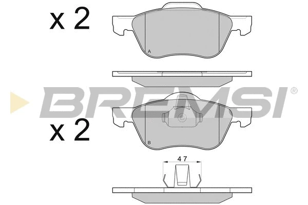 Brake Pad Set, disc brake (BP3048)