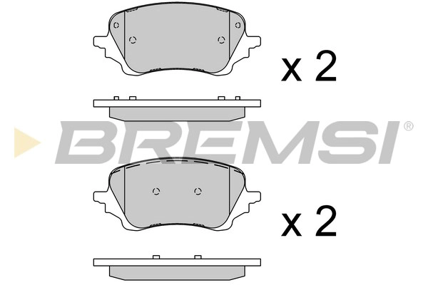 Brake Pad Set, disc brake (BP3918)