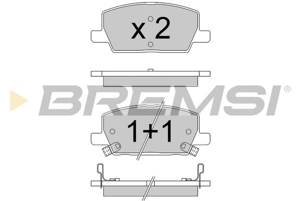 Brake Pad Set, disc brake (BP3772)