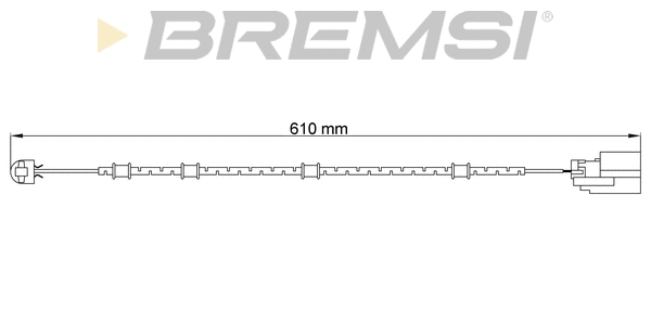 Warning Contact, brake pad wear (WI0728)