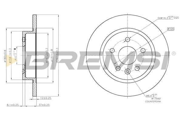 Brake Disc (CD7872S)