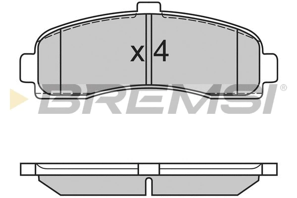 Brake Pad Set, disc brake (BP2563)