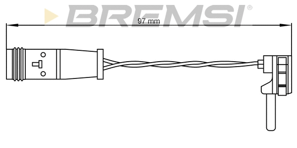 Warning Contact, brake pad wear (WI0590)