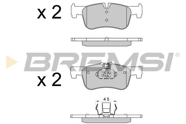 Brake Pad Set, disc brake (BP3520)