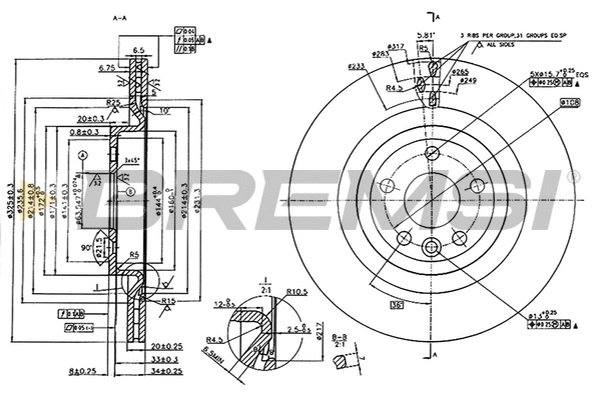 Brake Disc (CD8432V)