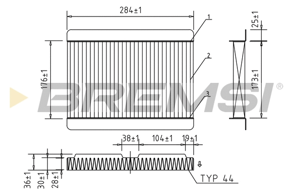 Filter, cabin air (FC0185)