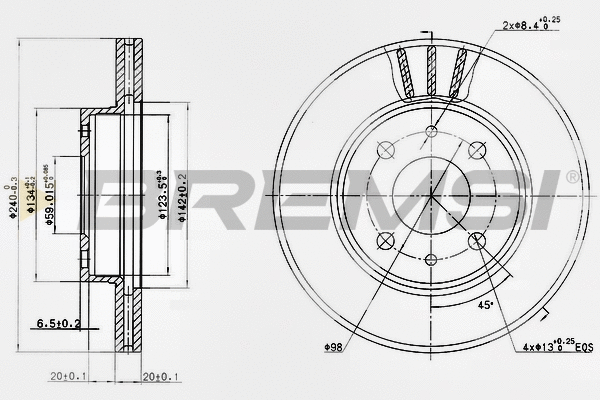 Brake Disc (CD6148V)