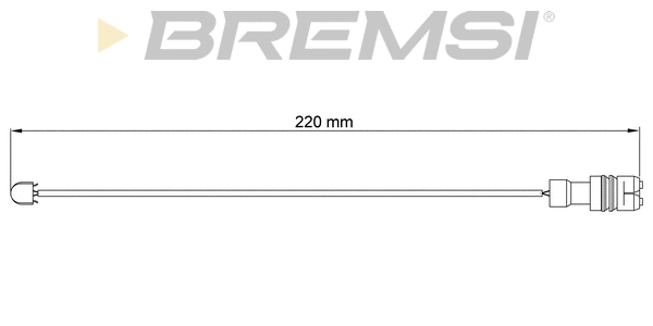 Warning Contact, brake pad wear (WI0551)