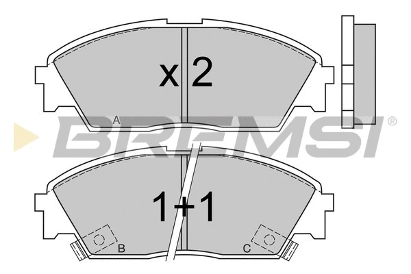 Brake Pad Set, disc brake (BP2479)