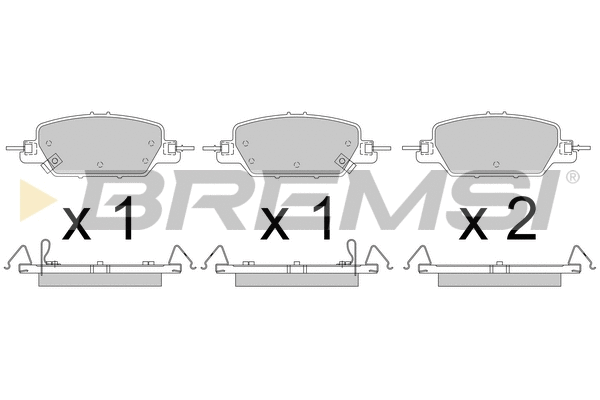 Brake Pad Set, disc brake (BP3808)