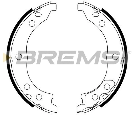 Brake Shoe Set, parking brake (GF0187)