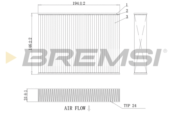 Filter, cabin air (FC0432C)